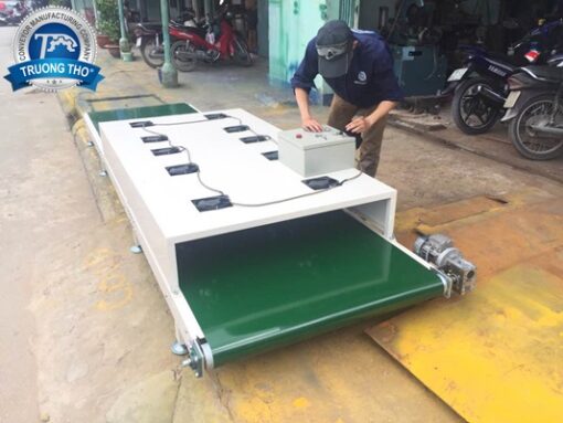 băng tải thổi khô mực